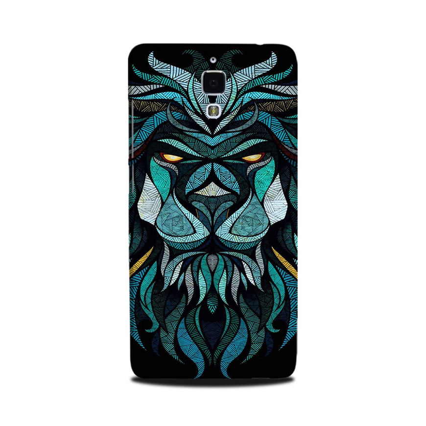 Lion Mobile Back Case for Mi 4  (Design - 314)
