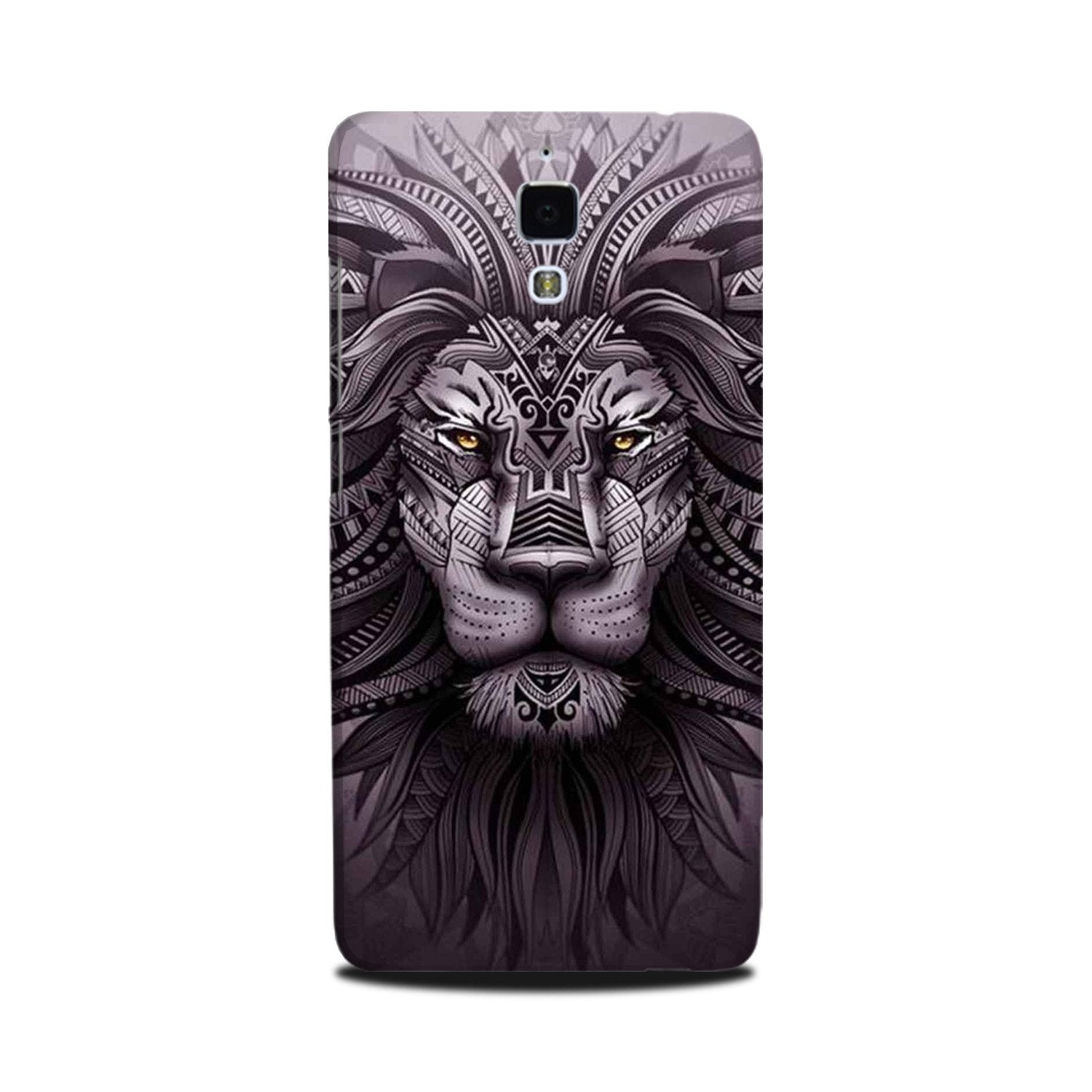 Lion Mobile Back Case for Mi 4(Design - 315)