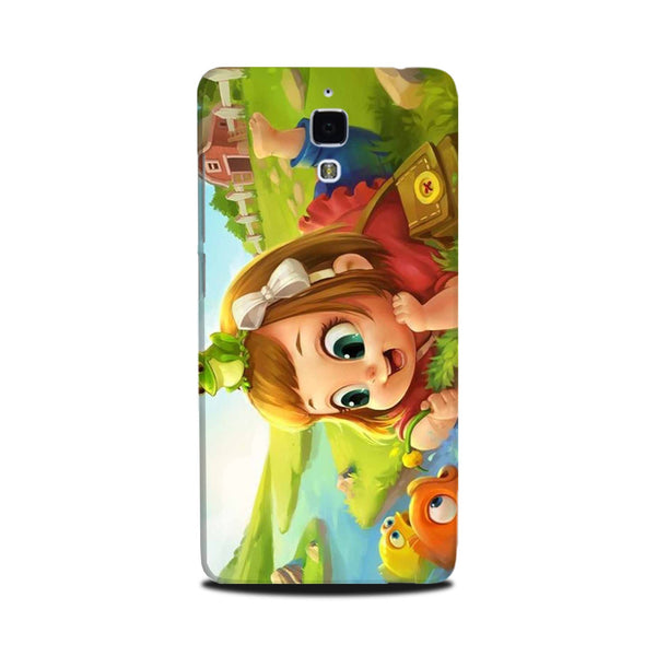Baby Girl Mobile Back Case for Mi 4  (Design - 339)
