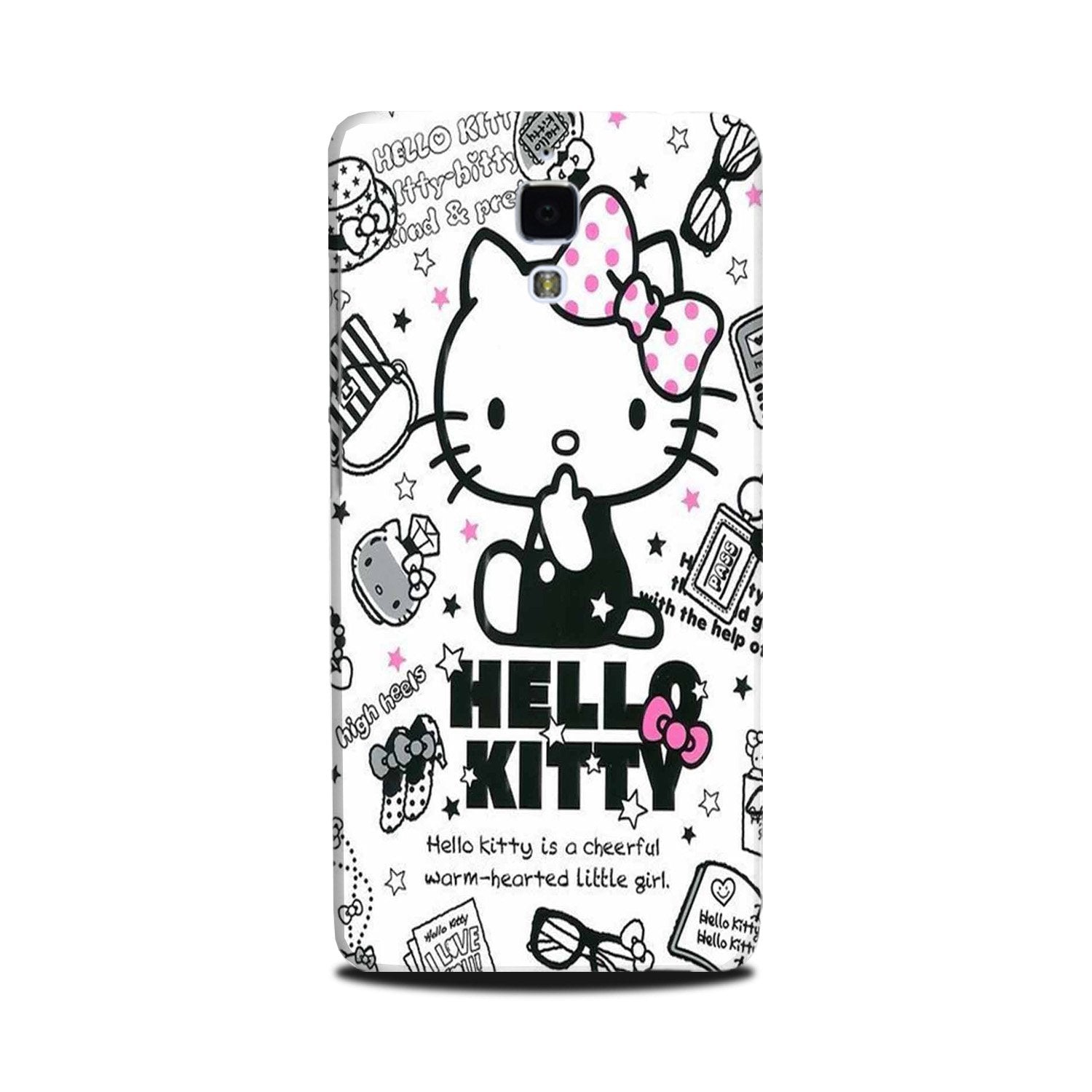 Hello Kitty Mobile Back Case for Mi 4(Design - 361)
