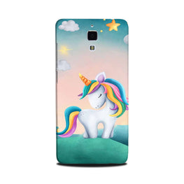 Unicorn Mobile Back Case for Mi 4(Design - 366)