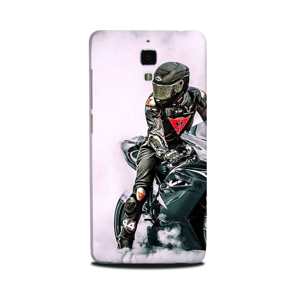 Biker Mobile Back Case for Mi 4  (Design - 383)