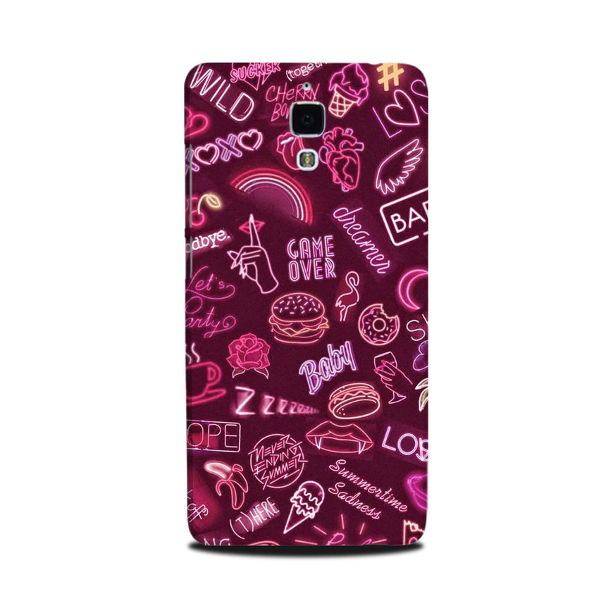 Party Theme Mobile Back Case for Mi 4  (Design - 392)