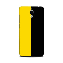 Black Yellow Pattern Mobile Back Case for Mi 4  (Design - 397)