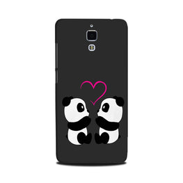 Panda Love Mobile Back Case for Mi 4(Design - 398)