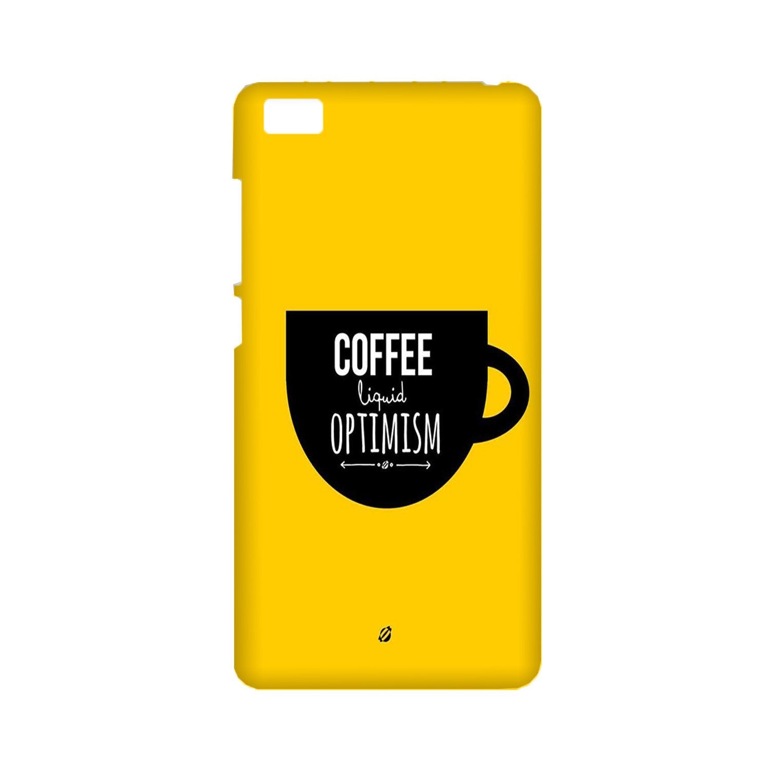 Coffee Optimism Mobile Back Case for Mi 5  (Design - 353)