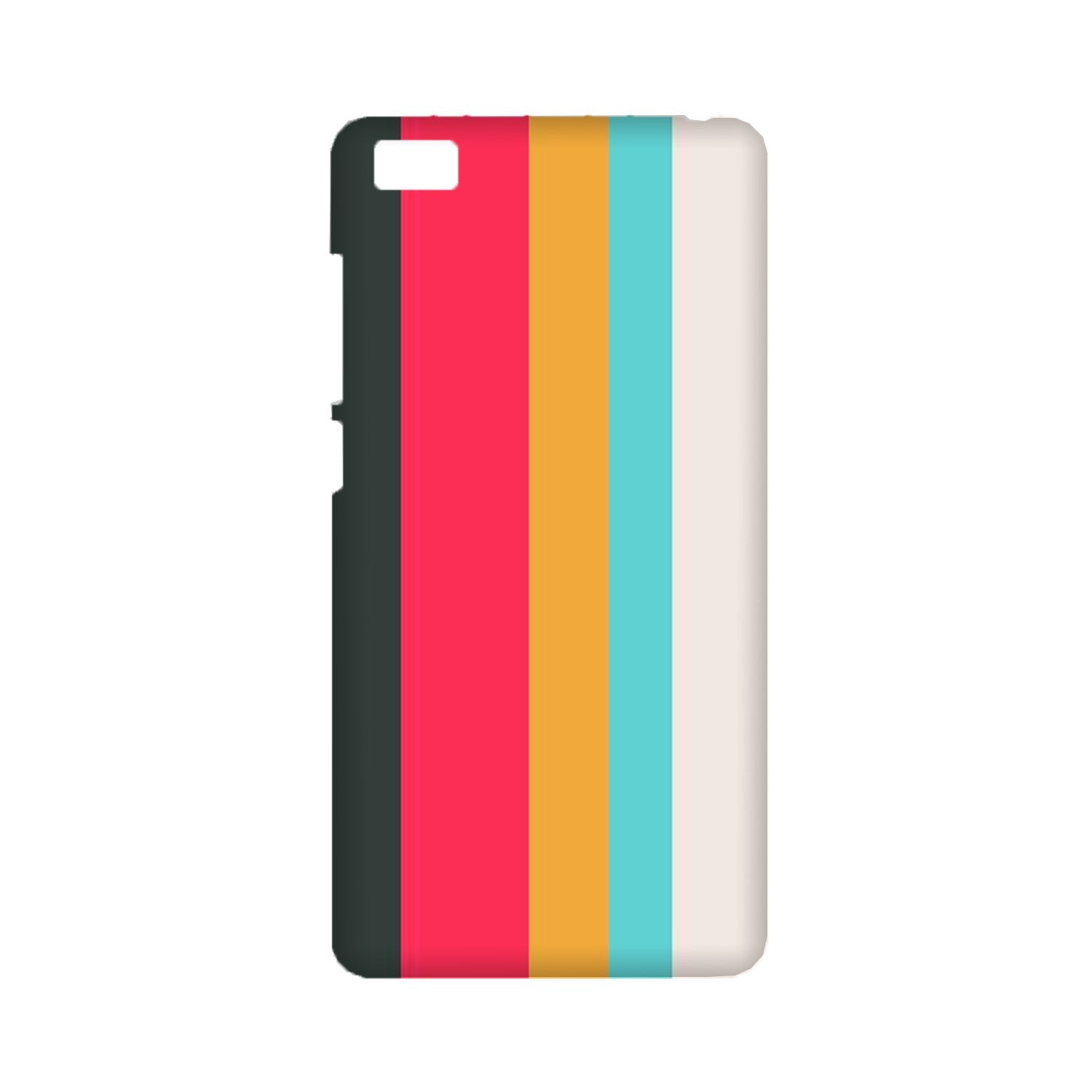 Color Pattern Mobile Back Case for Mi 5  (Design - 369)