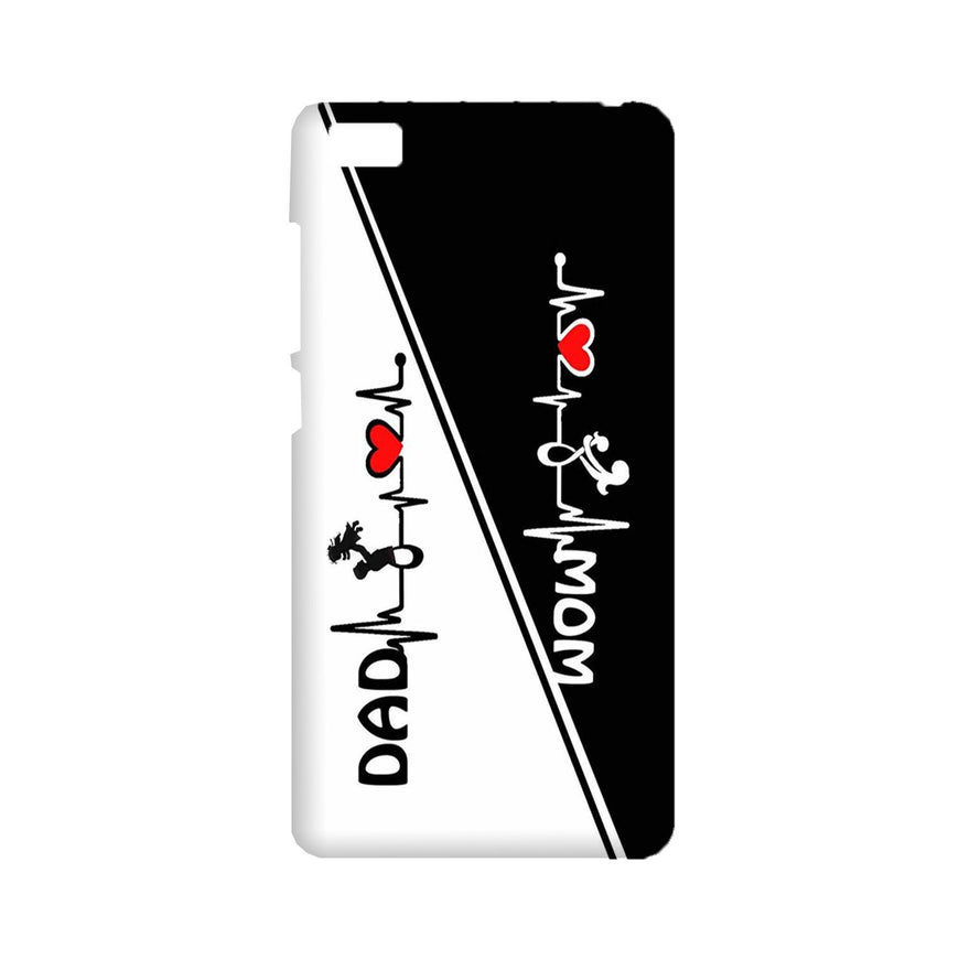 Love Mom Dad Mobile Back Case for Mi 5  (Design - 385)