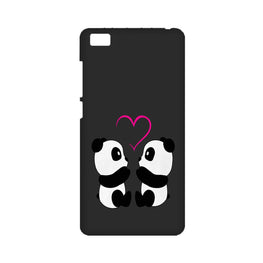 Panda Love Mobile Back Case for Mi 5  (Design - 398)