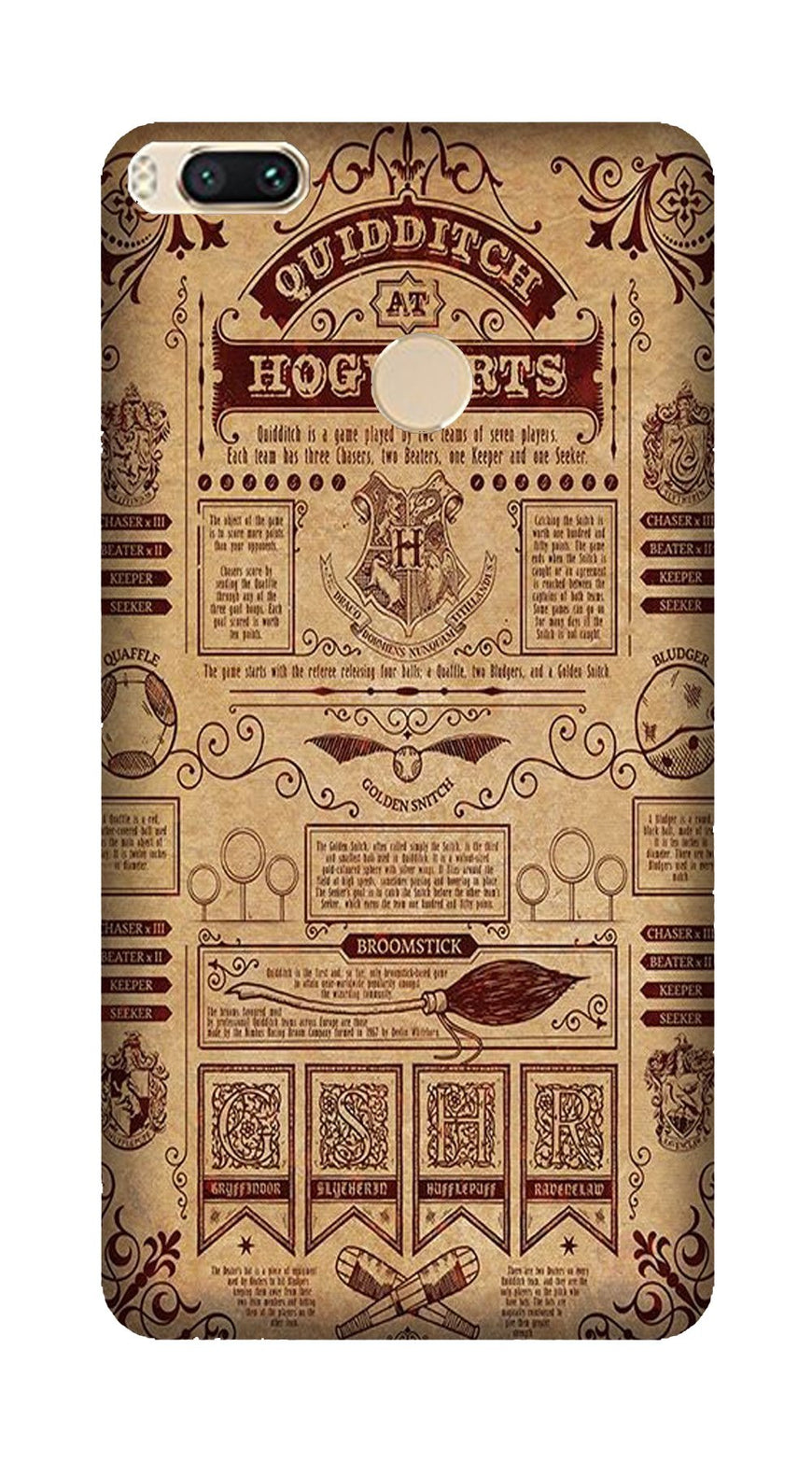 Hogwarts Mobile Back Case for Mi A1  (Design - 304)