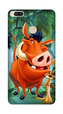 Timon and Pumbaa Mobile Back Case for Mi A1  (Design - 305)