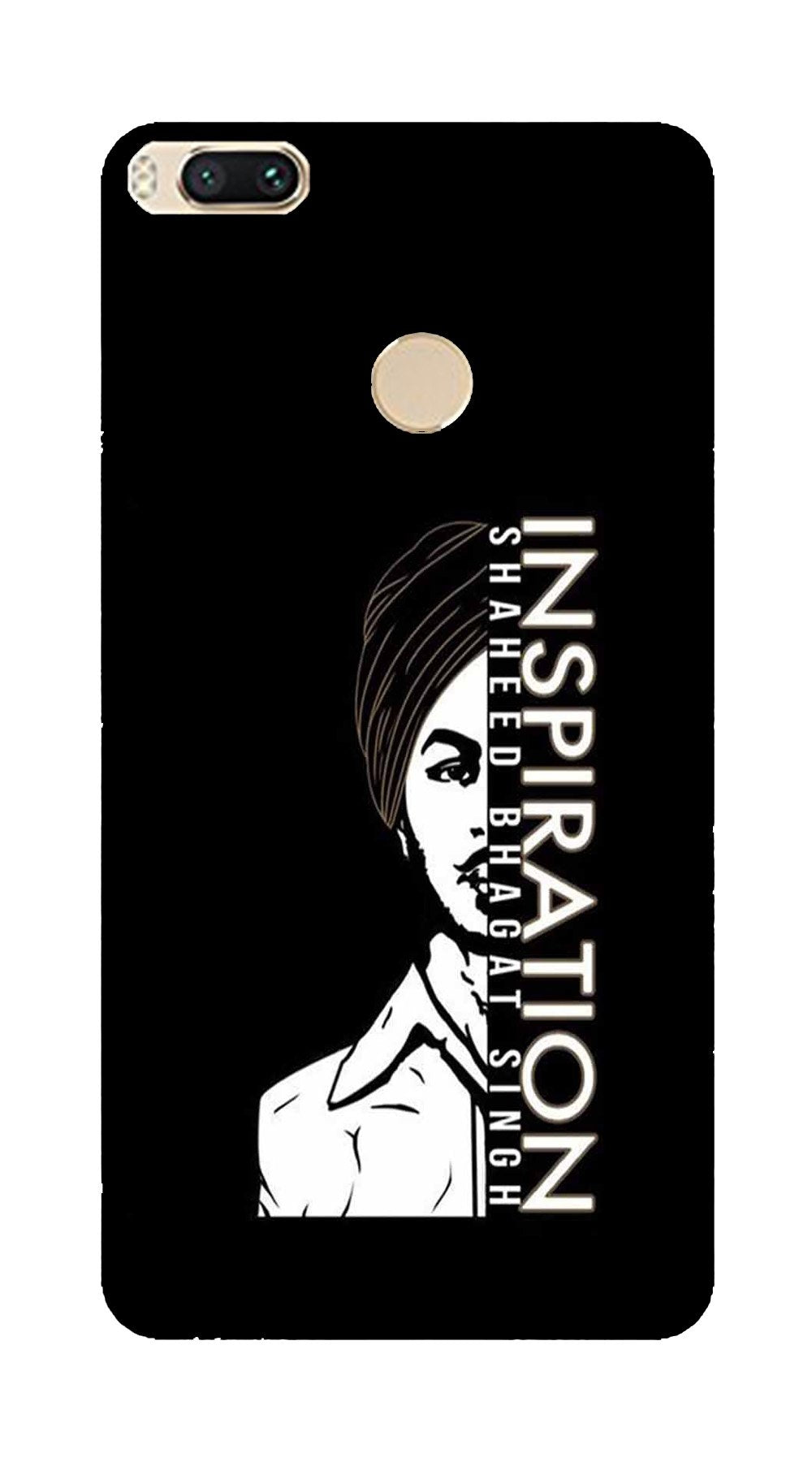 Bhagat Singh Mobile Back Case for Mi A1  (Design - 329)