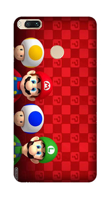 Mario Mobile Back Case for Mi A1  (Design - 337)