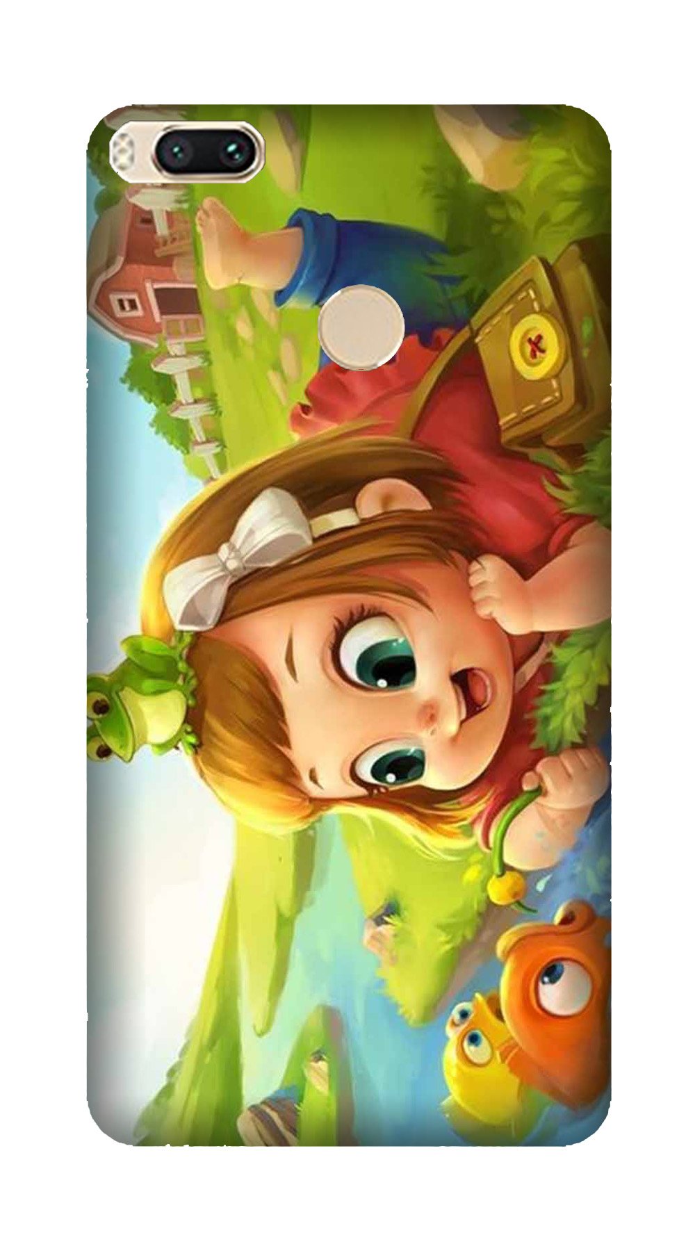Baby Girl Mobile Back Case for Xiaomi Mi A1  (Design - 339)
