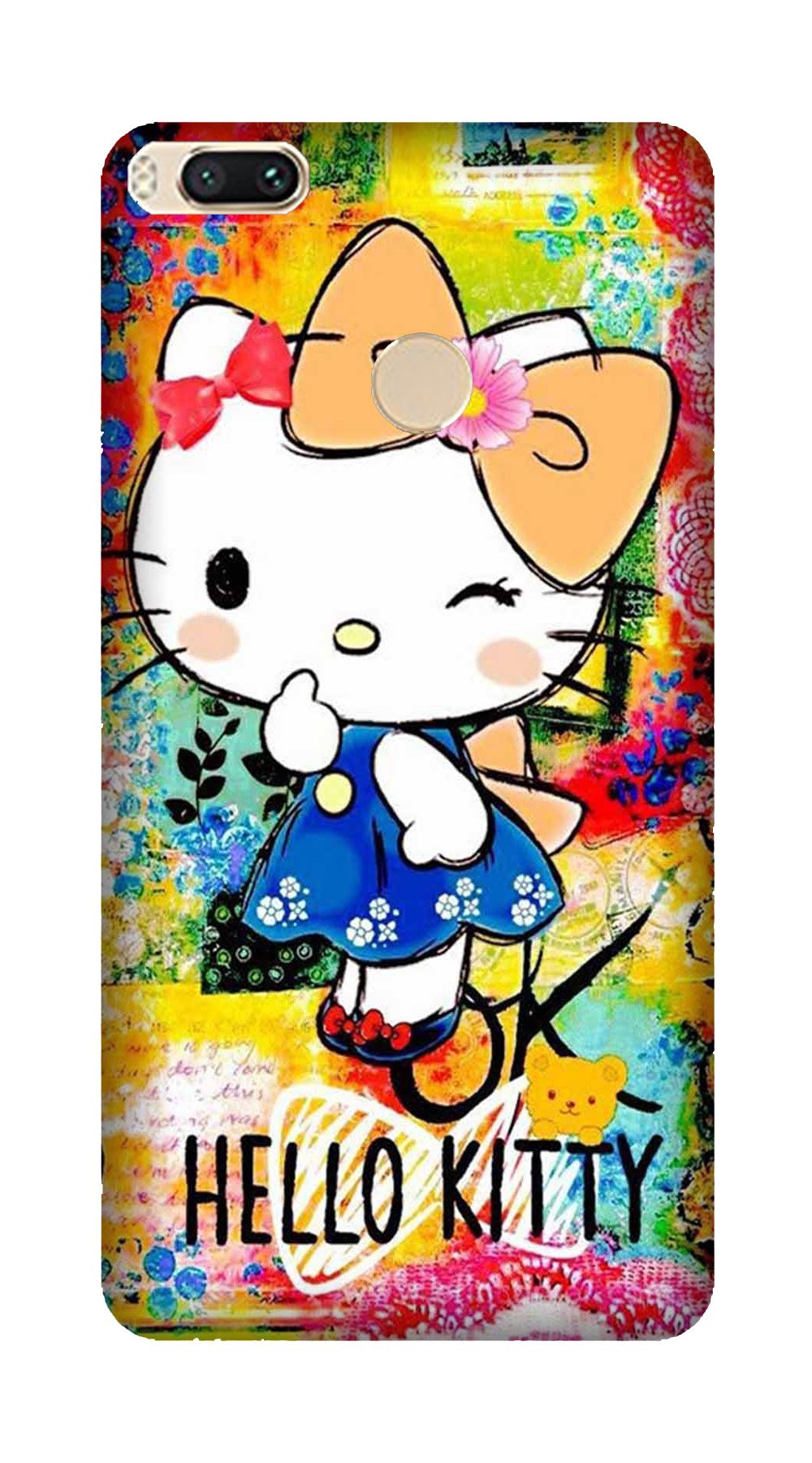 Hello Kitty Mobile Back Case for Mi A1  (Design - 362)