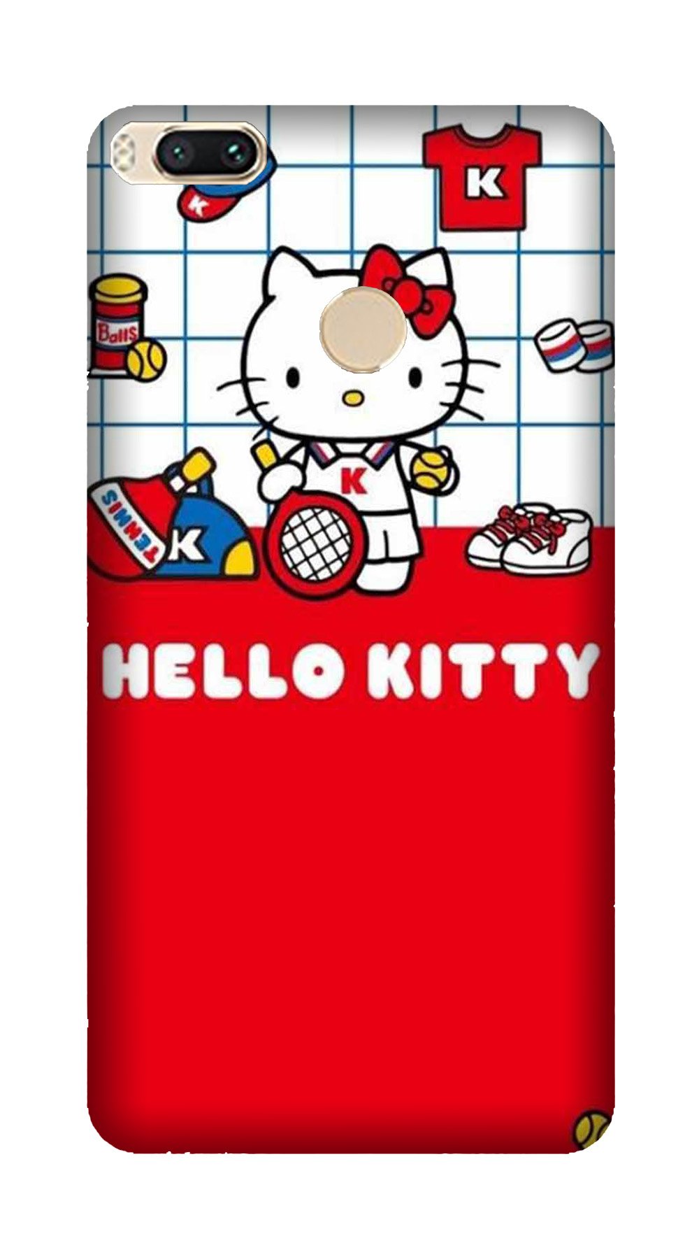 Hello Kitty Mobile Back Case for Mi A1  (Design - 363)
