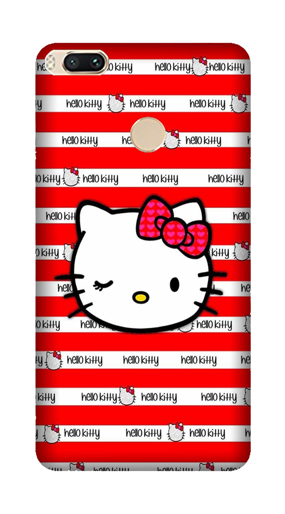 Hello Kitty Mobile Back Case for Mi A1  (Design - 364)