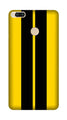 Black Yellow Pattern Mobile Back Case for Mi A1  (Design - 377)