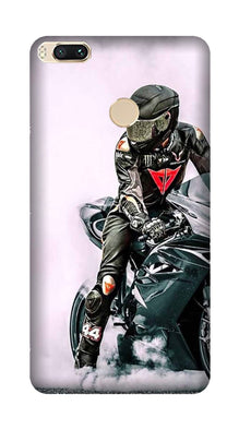 Biker Mobile Back Case for Mi A1  (Design - 383)