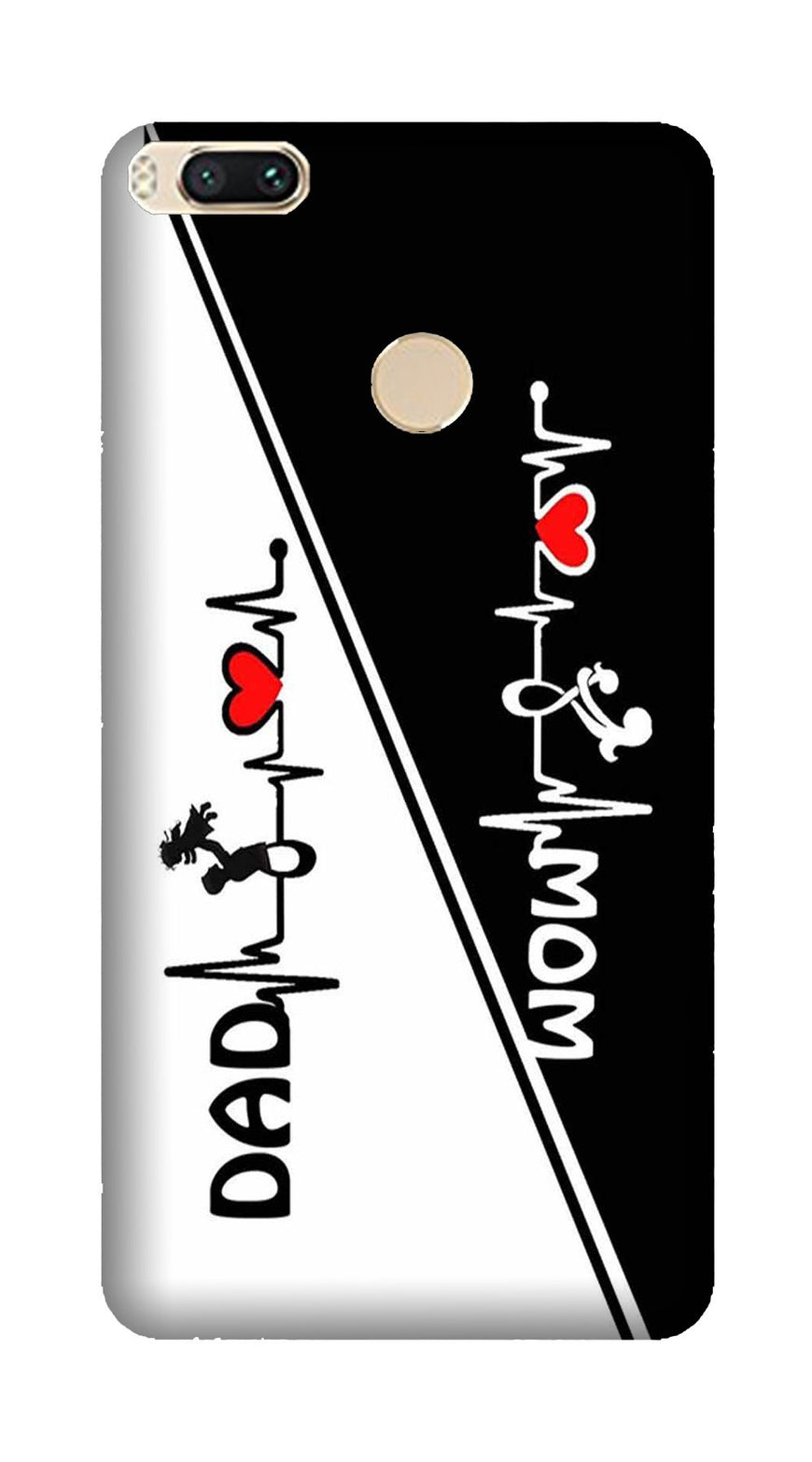 Love Mom Dad Mobile Back Case for Mi A1  (Design - 385)