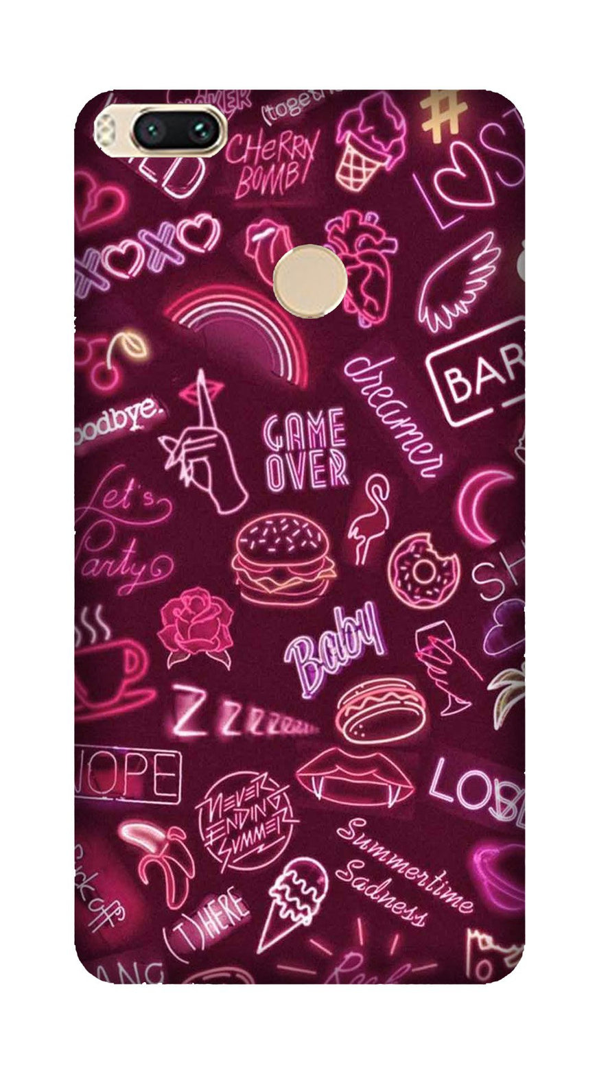 Party Theme Mobile Back Case for Mi A1  (Design - 392)