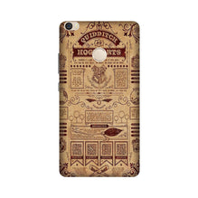Hogwarts Mobile Back Case for Mi Max 2  (Design - 304)