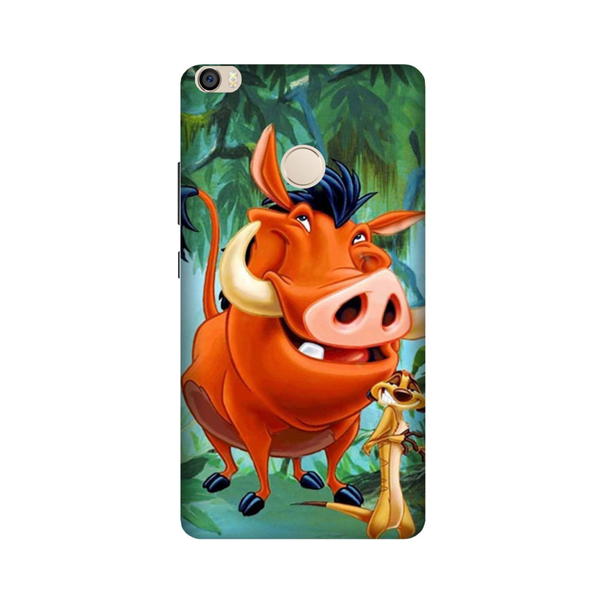 Timon and Pumbaa Mobile Back Case for Mi Max 2  (Design - 305)
