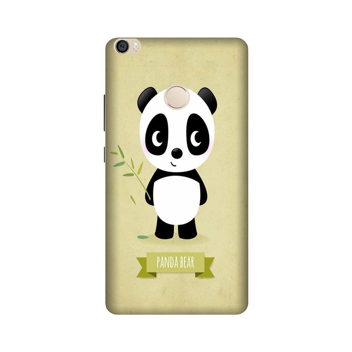 Panda Bear Mobile Back Case for Mi Max 2  (Design - 317)