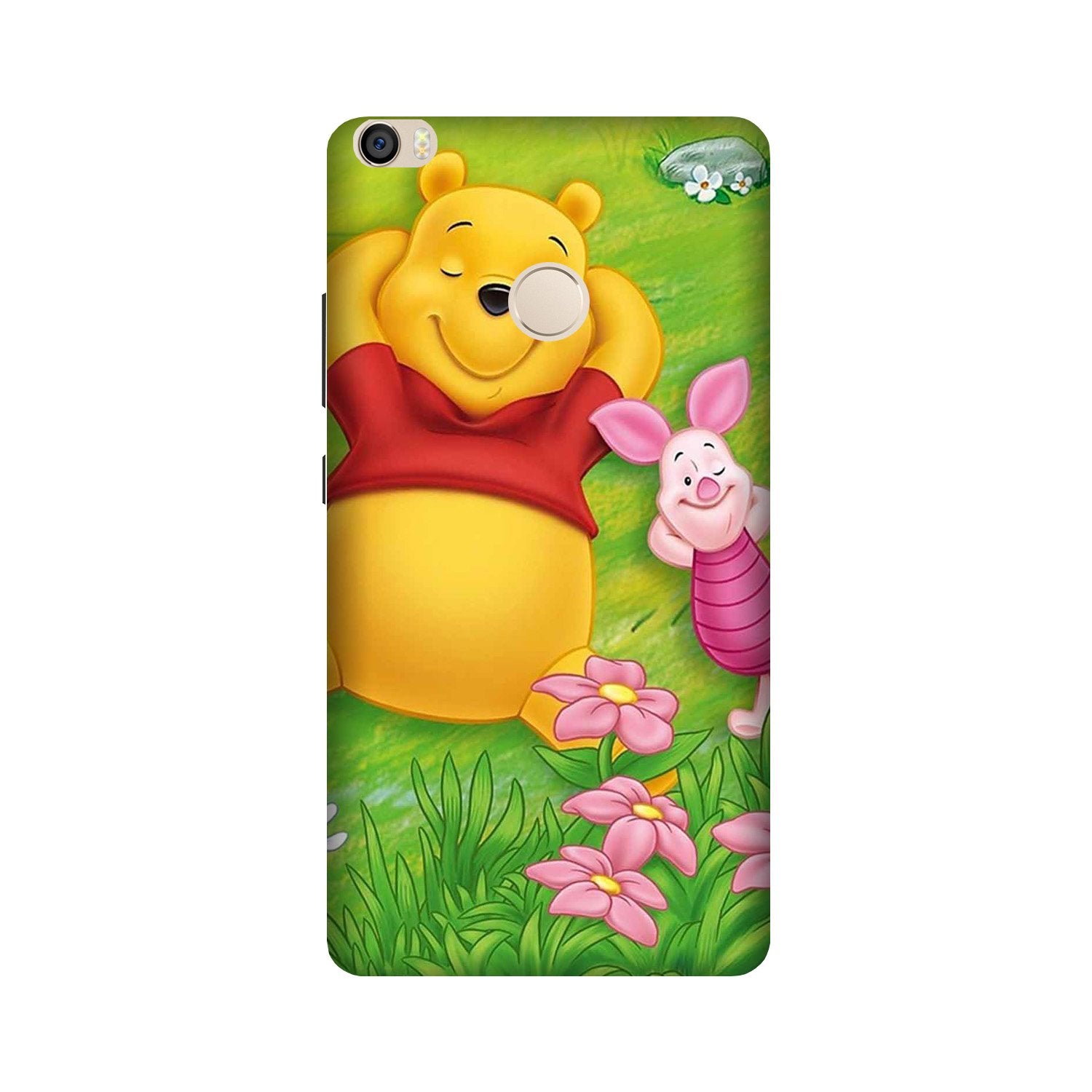 Winnie The Pooh Mobile Back Case for Mi Max 2  (Design - 348)