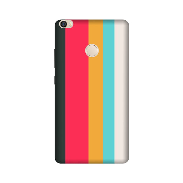 Color Pattern Mobile Back Case for Mi Max 2  (Design - 369)