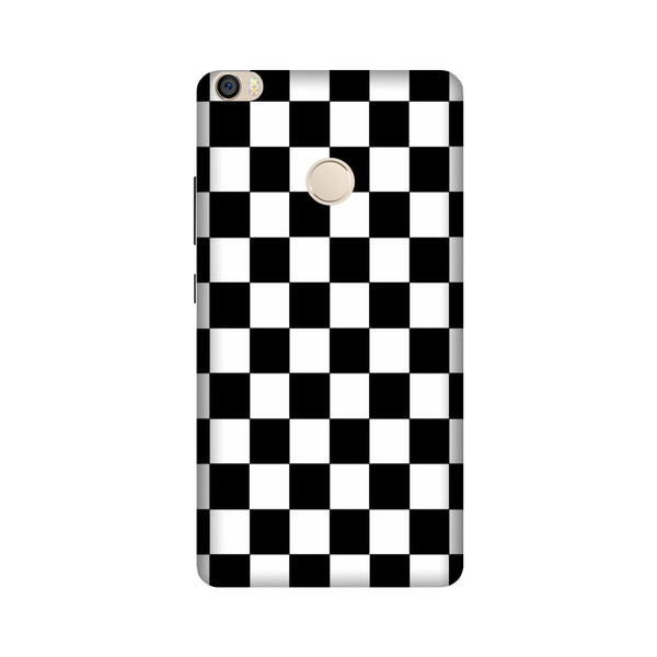 Black White Boxes Mobile Back Case for Mi Max / Max Prime  (Design - 372)