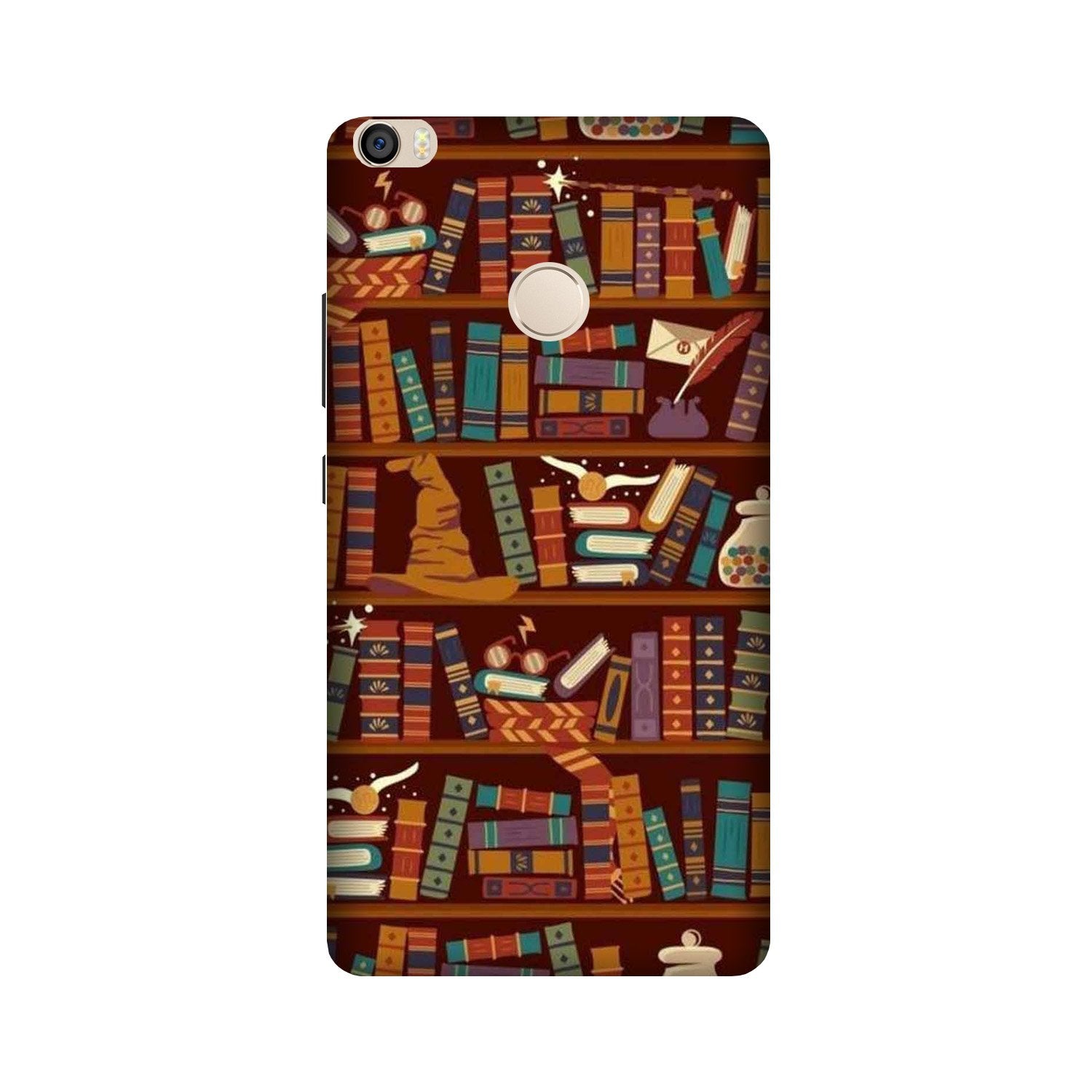 Book Shelf Mobile Back Case for Mi Max 2  (Design - 390)