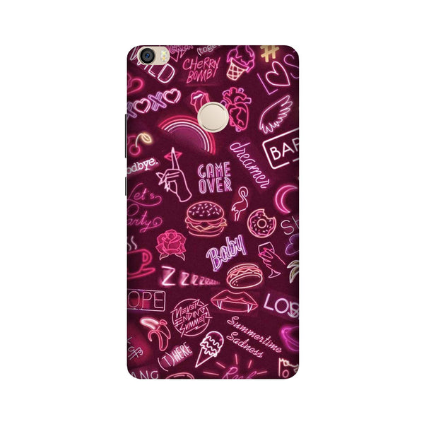 Party Theme Mobile Back Case for Mi Max 2  (Design - 392)