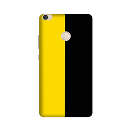 Black Yellow Pattern Mobile Back Case for Mi Max / Max Prime  (Design - 397)