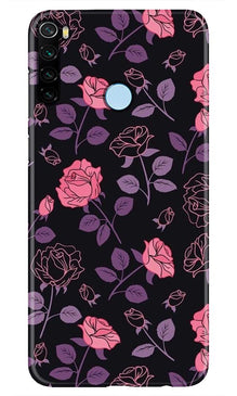 Rose Pattern Mobile Back Case for Xiaomi Redmi Note 8 (Design - 2)