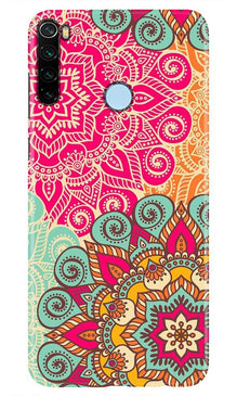 Rangoli art Mobile Back Case for Xiaomi Redmi Note 8 (Design - 6)