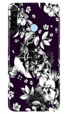 white flowers Mobile Back Case for Xiaomi Redmi Note 8 (Design - 7)