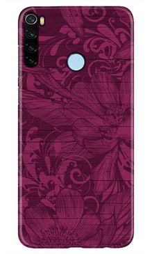 Purple Backround Mobile Back Case for Xiaomi Redmi Note 8 (Design - 22)