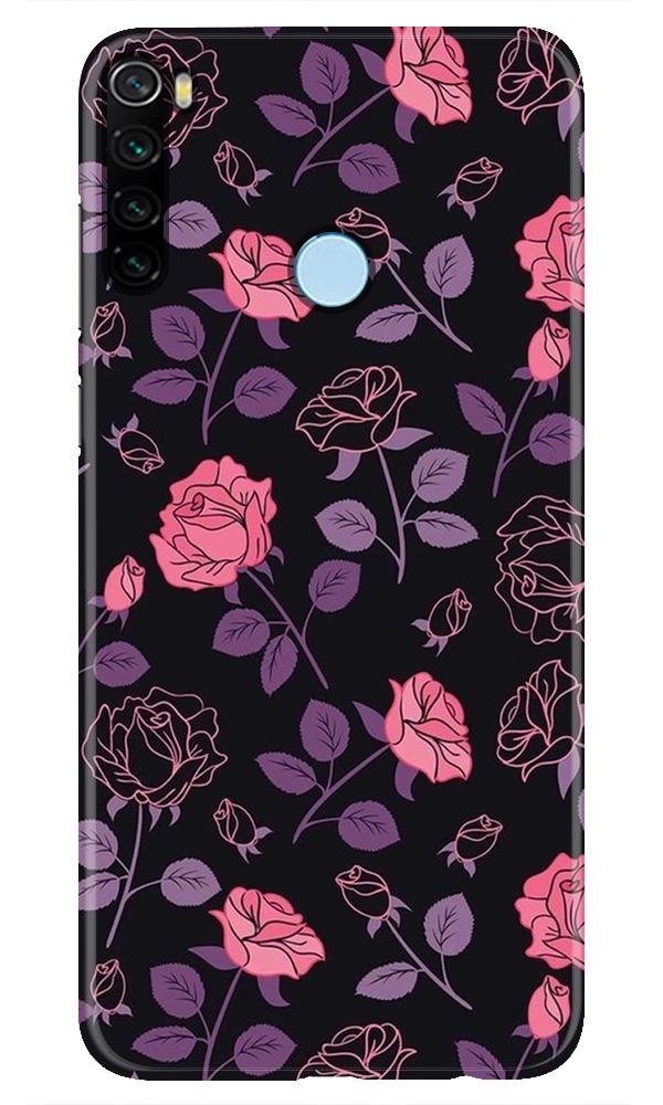 Rose Black Background Case for Xiaomi Redmi Note 8
