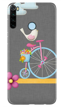 Sparron with cycle Mobile Back Case for Xiaomi Redmi Note 8 (Design - 34)