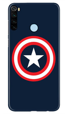 Captain America Mobile Back Case for Xiaomi Redmi Note 8 (Design - 42)