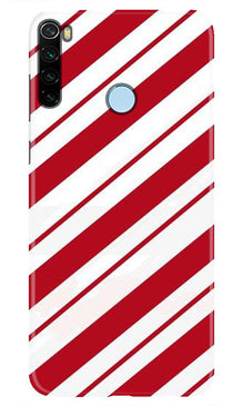 Red White Mobile Back Case for Xiaomi Redmi Note 8 (Design - 44)