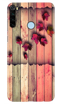 Wooden look2 Mobile Back Case for Xiaomi Redmi Note 8 (Design - 56)