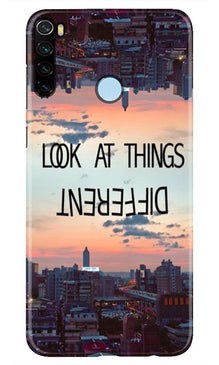 Look at things different Mobile Back Case for Xiaomi Redmi Note 8 (Design - 99)