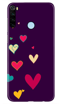 Purple Background Mobile Back Case for Xiaomi Redmi Note 8  (Design - 107)