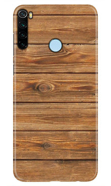Wooden Look Mobile Back Case for Xiaomi Redmi Note 8  (Design - 113)