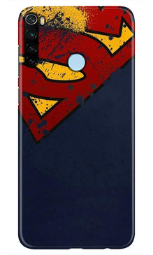 Superman Superhero Mobile Back Case for Xiaomi Redmi Note 8  (Design - 125)