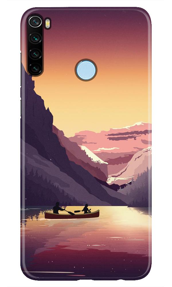 Mountains Boat Case for Xiaomi Redmi Note 8 (Design - 181)