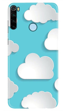 Clouds Mobile Back Case for Xiaomi Redmi Note 8 (Design - 210)