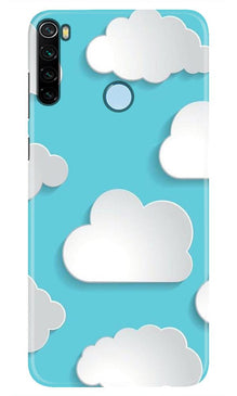 Clouds Mobile Back Case for Xiaomi Redmi Note 8 (Design - 210)